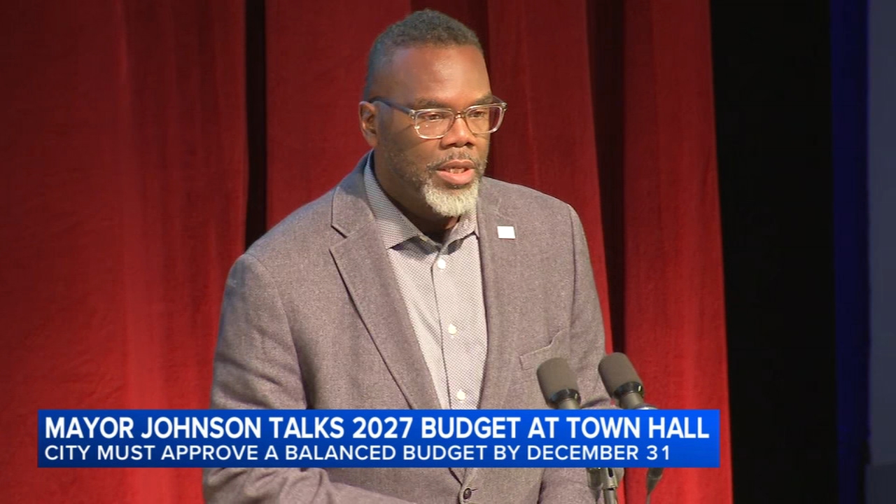 Mayor Johnson defends proposed $17 billion Chicago budget at West Side town hall
       — ABC7 Chicago (WLS-TV)
