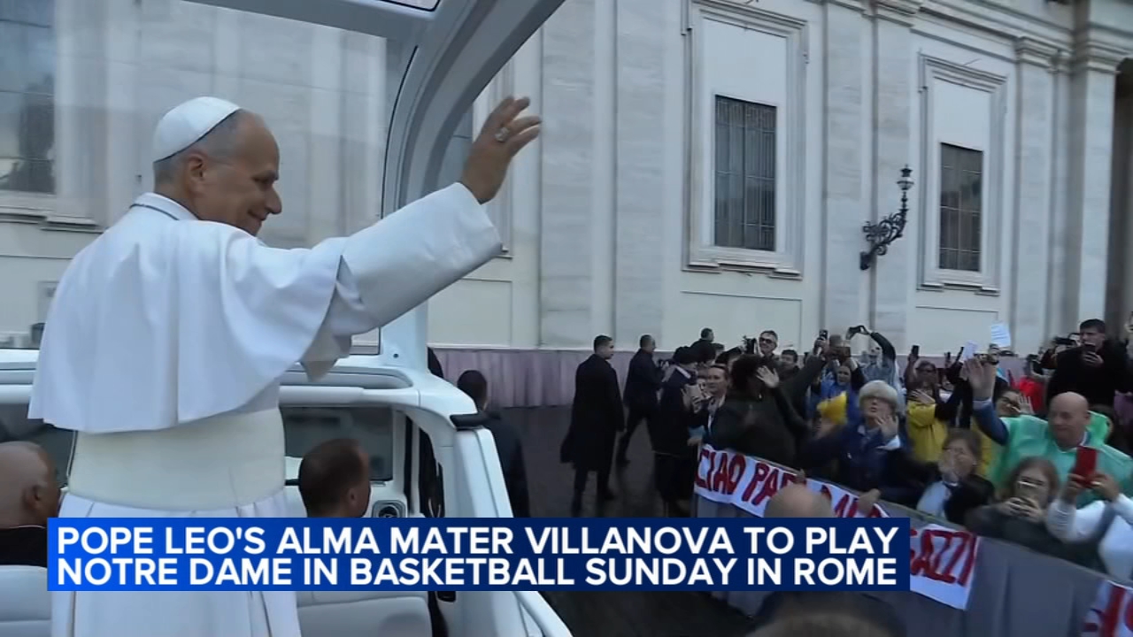 Pope Leo tells Villanova and Notre Dame basketball teams he is neutral. Prevost has other ideas
       — Buffalo Grove Sports news